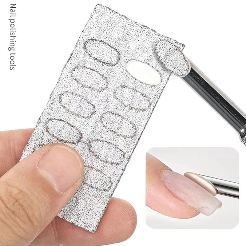 Nail Sanding Tablet Mini Nail File with Adhesive Disposable Nails Accessories Cuticle Pusher Sandpaper Manicure Tools