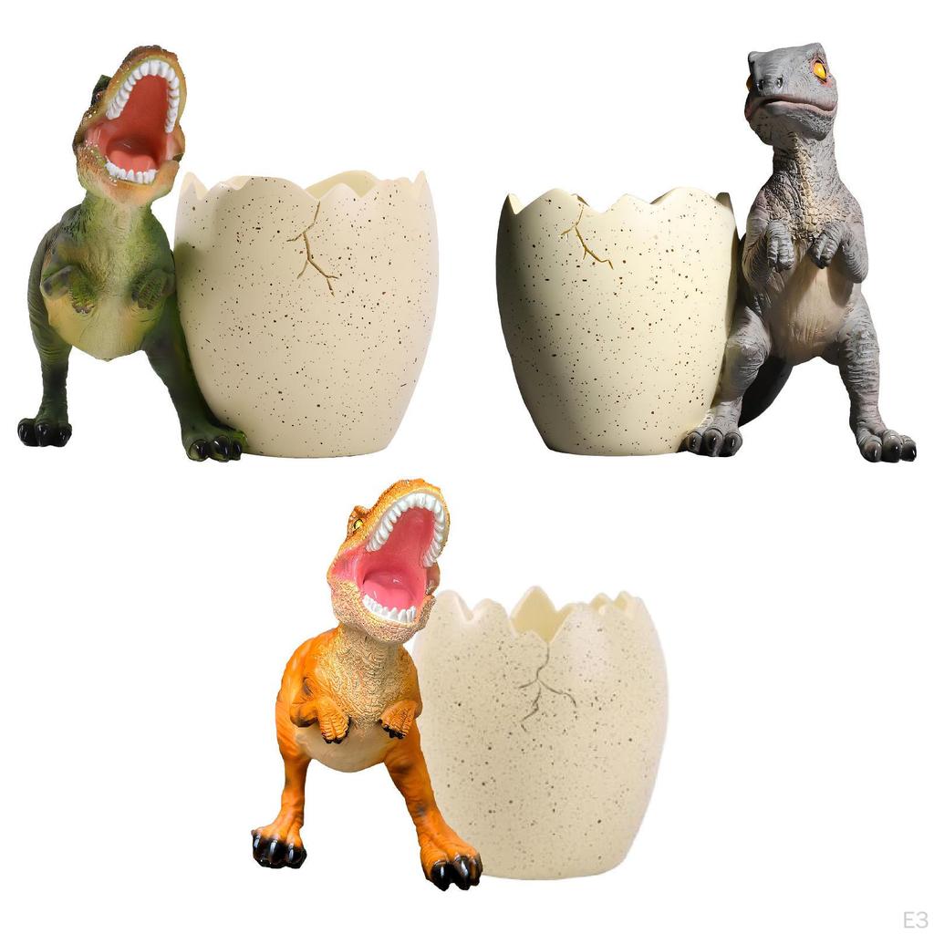 Dinosaur Pen Holder Cosmetic Brush Organizer Adorable Cute Home Decor Stylish Pencil Desk