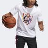 Adidas Abstraction Basketball Crew Neck Short Sleeve T-Shirt Men Tops White GH6719
