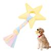 Hundespielzeug Sternform Welpen Zahnungsspielzeug mit geflochtenen Stoffstreifen Interaktives Hundezahnreinigungsspielzeug für kleine und mittlere Hunde