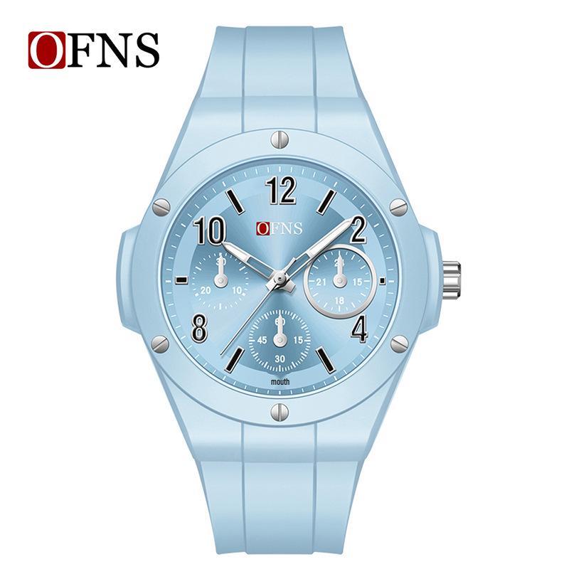 Ofns Youth Waterproof Luminous Quartz Watch - Simple Round Design