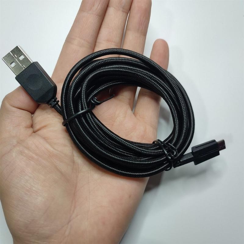 Mouse Cable USB Nylon Charging Cord For AW610M AW310M Mouse Wire Ensuring Fast And Stable Power Delivery