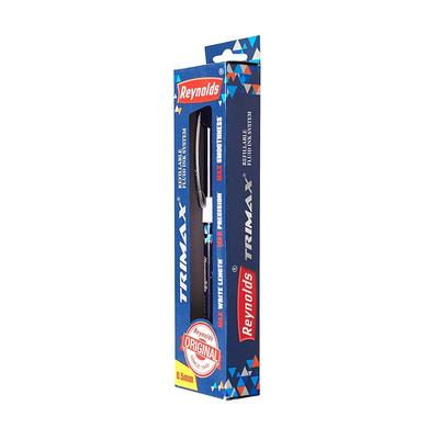 Reynolds Trimax Pen (Blue) Gel Ink Rollerball Pen Click-Off Cap |  V JL156581121570