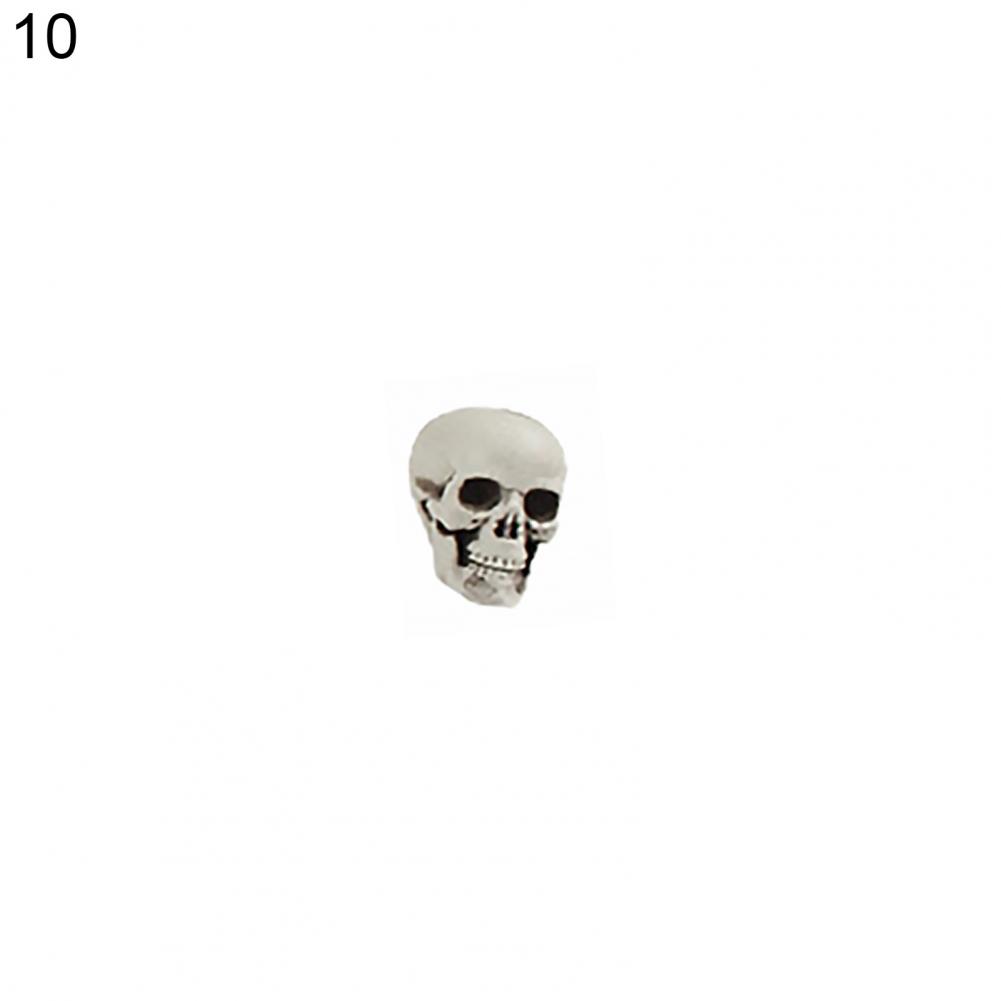 Skull Statue Scary Eco-friendly Exquisite Workmanship Plastic Highly Realistic Skull Model Skull Ornament Delicate