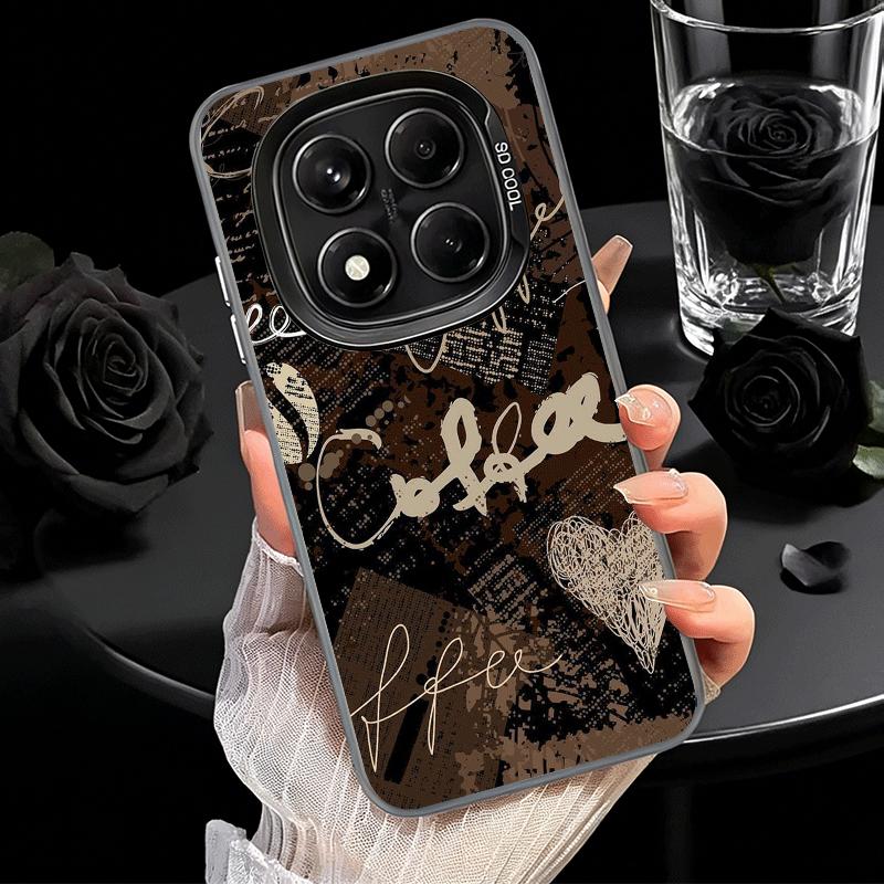 Black Coffee Fashion Style Soft Phone Case for Samsung Galaxy S24 S25 FE S26 Edge S23 Ultra S22 Plus S21 + Shockproof Cover Back