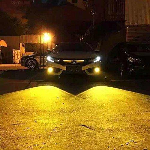BestQ!BestQ!CREE LED Fog Lamp 80W PSX26W Yellow PSX26W Yellow Fog LED Fog Bulb Set of 2 Hiace 200 Series 3 Type Late 4 Type LED Fog Bulb (PSX26W