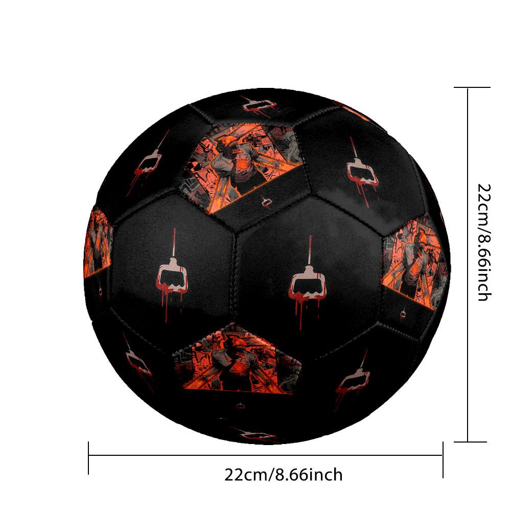 1pc Chainsaw Man Soccer Ball Size 5 Indoor Soccer Ball Fashion Colorful Backyard Game - Great For Sports Fans Gift HE3