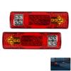 2Pcs 24V 19LED Truck TailLight Bar Turn Signal Lamp Stop Lights For Trailer Pickup Lorries Boat Light Assembly Reversing Lights