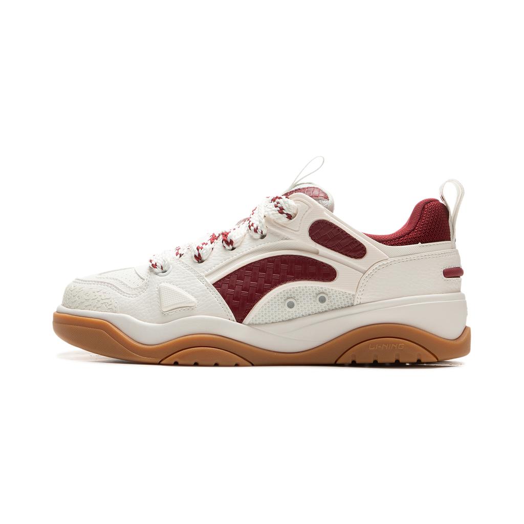 Li Ning Journey 2.0 V2 Thick Sole Sneakers Men Sneakers White Red AGCU361-1