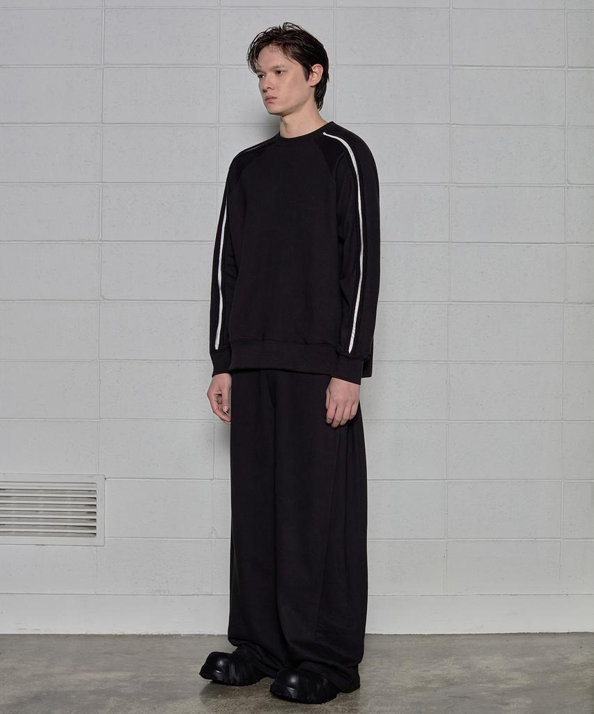 Digeunag Side Pleated Wide Pants (Black)