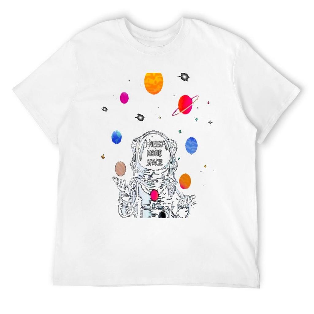 I Need More Space T-Shirt Quick-drying Summer Top Aesthetic Clothes Custom T Shirt Sweat Shirts, Men
