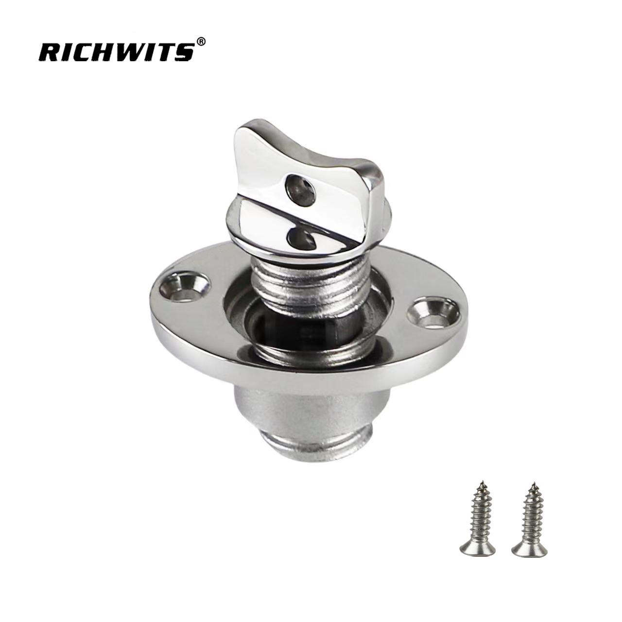 316 Stainless Steel Stern Boat Threaded Drain Plug for Kayak