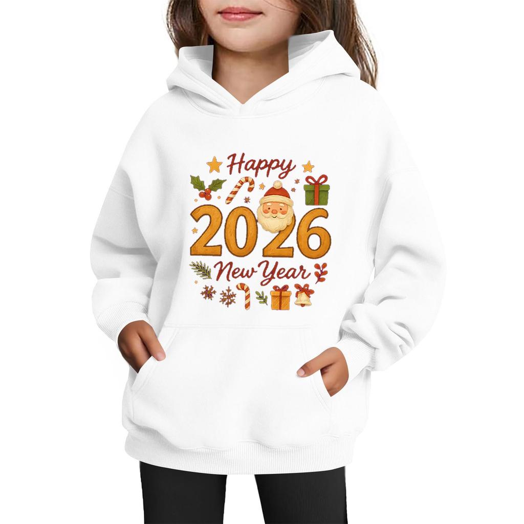 Sweatshirts For Teen Girls Hoodies Long Sleeve Drawstring Pullover Cute Printed Oversized Hoodie Christmas