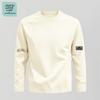 Jeanswest Life Herren Locker geschnittenes Baumwoll-Langarm-T-Shirt mit Rundhalsausschnitt