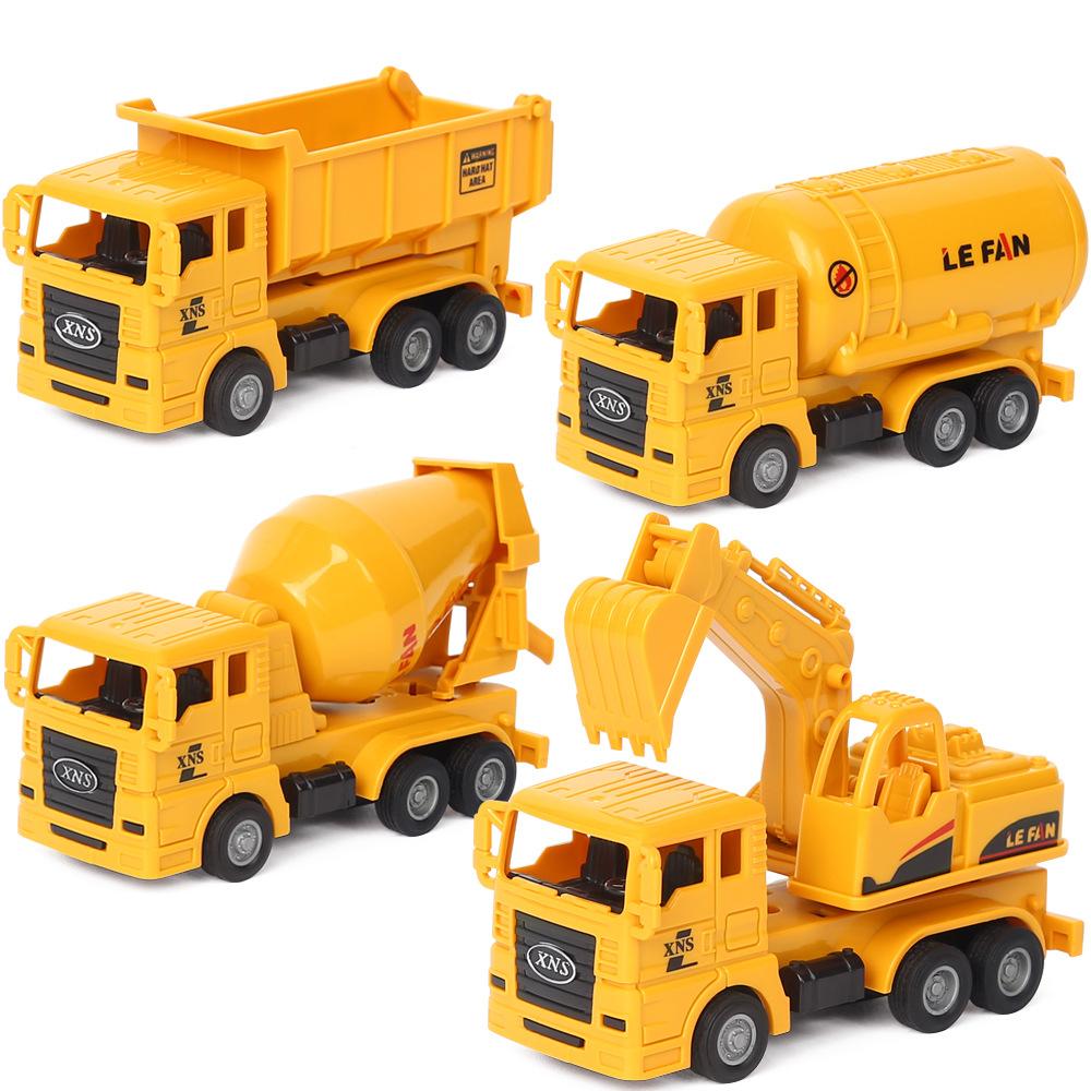 Kids Plastic Dump Truck And Excavator Inertial Toys For Interactive Play