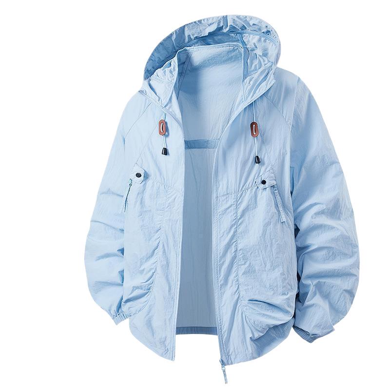 2025 Summer Breathable Ice Silk Skin Coat for Men & Women - Outdoor Fishing Sunscreen Windbreaker
