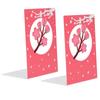 2Pcs Metal Bookend Nonskid Stable Book Stopper Supporting Shelves for Home OfficeSakura