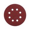 125mm Round Shape Red Grinding Discs 8 Hole Grit Sand Papers(120#)