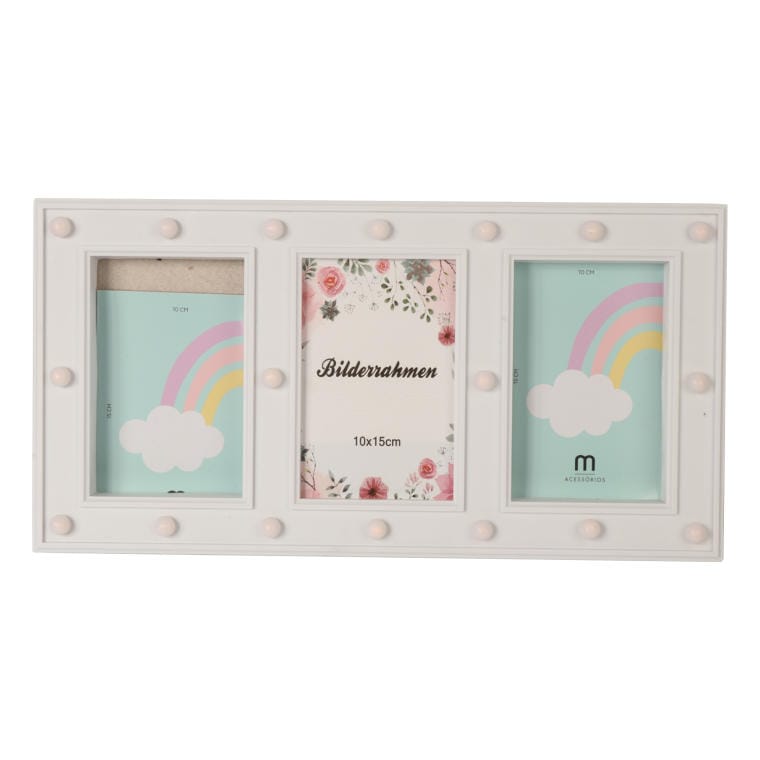 White Decorative Frame with LED Backlight 40x20cm