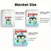 Future City Manga 2D Flat Pattern Flannel Blanket High quality All Seasons Warmth and Comfort Perfect for Christmas Gifts.P260914521