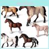 Wild Animal Model Kids Educational Toy Plastic Horse Figurine For Children Play