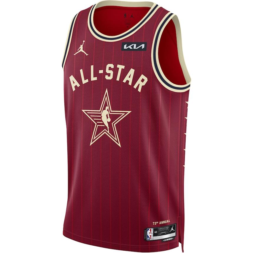 

Jordan 2024 NBA All-Star Swingman Pullover Basketball Jersey With Logo And Letter Print Unisex jerseys Deep-Red FQ7736-602 M