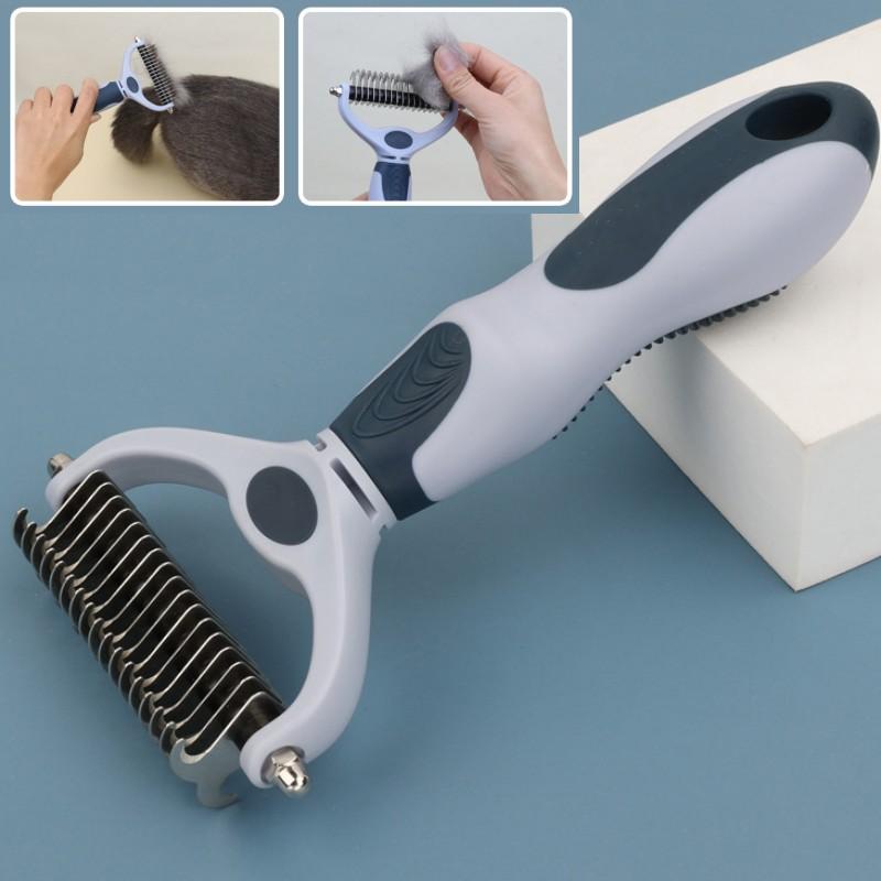 Dog Combs Double-sided Dog Brush Pet Grooming Dogs Brush Pet Hair Remover Open Knotted Combs for Cats Hair Cleaning Pet Supplies