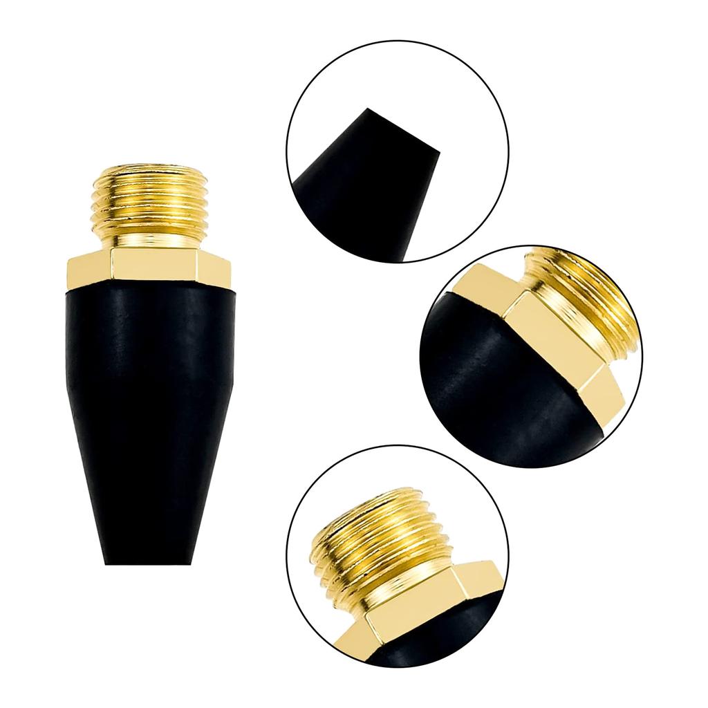 20 Pcs Black Rubber Tip Air Nozzle Parts Air Nozzle Air Compressor Blower Nozzle for Air Blow Handguns Tool Air Tool Par
