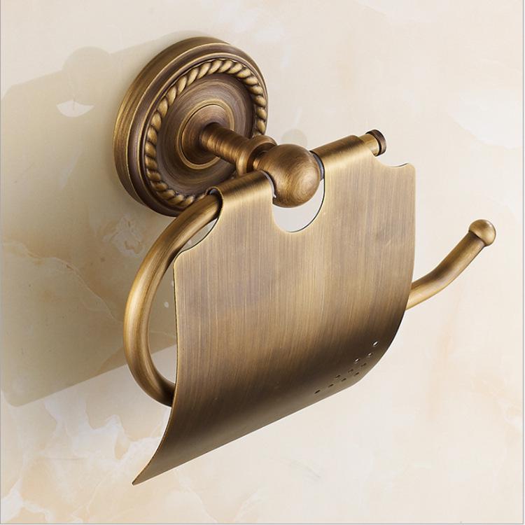 Nordic Copper Antique Twist Towel Rack Set - Bathroom Accessories & Storage