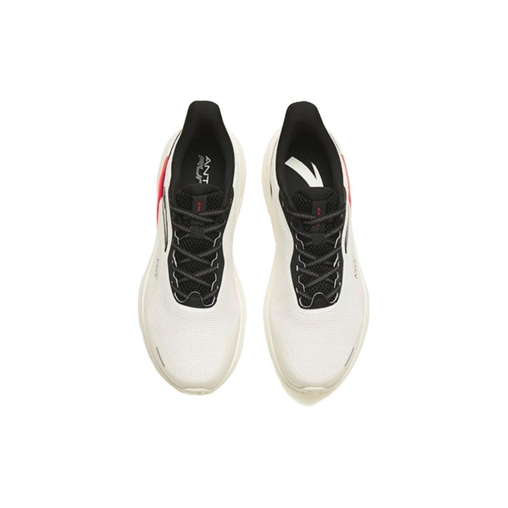 Anta Poison Spike 4 Leather Comfortable Daily Shock Absorption Non-Slip Low-Top Running Shoes Men sneaker White Black Red 112315520-8