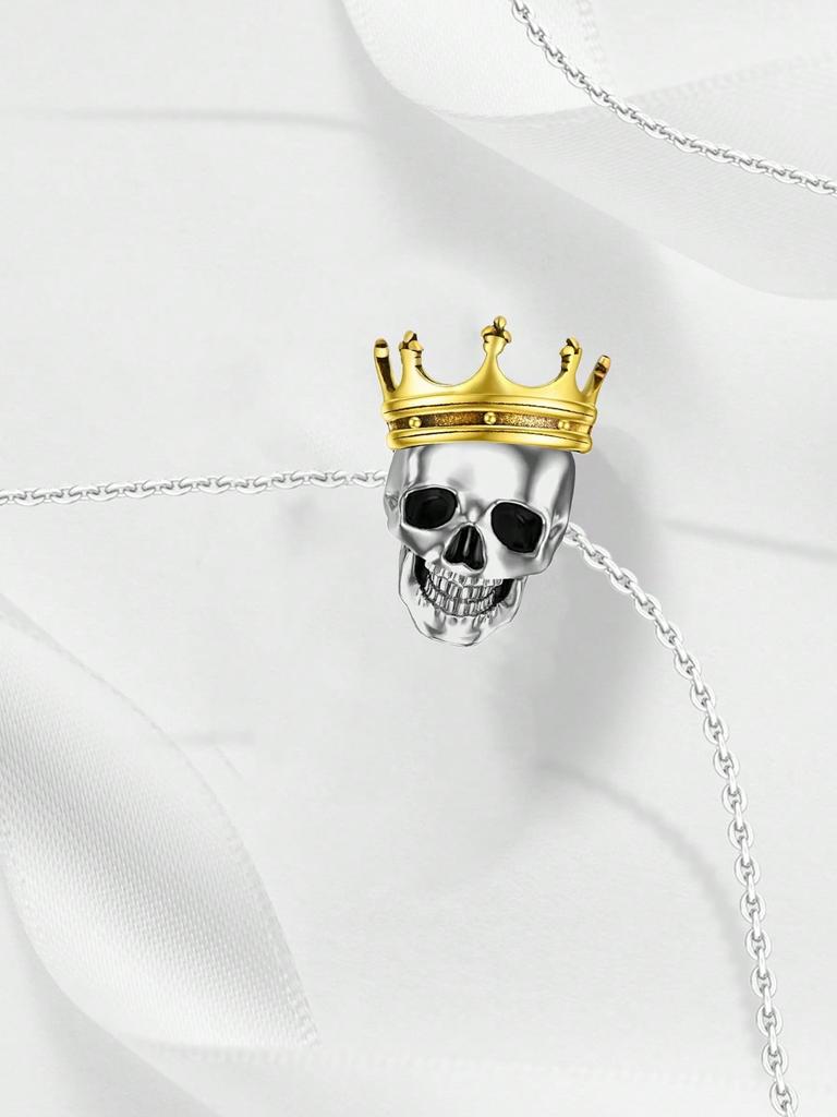 Charms Plata Copper Colors Halloween Skull Beads Charm Pendant For Original Bracelet For Women Diy Jewelry Love Gift