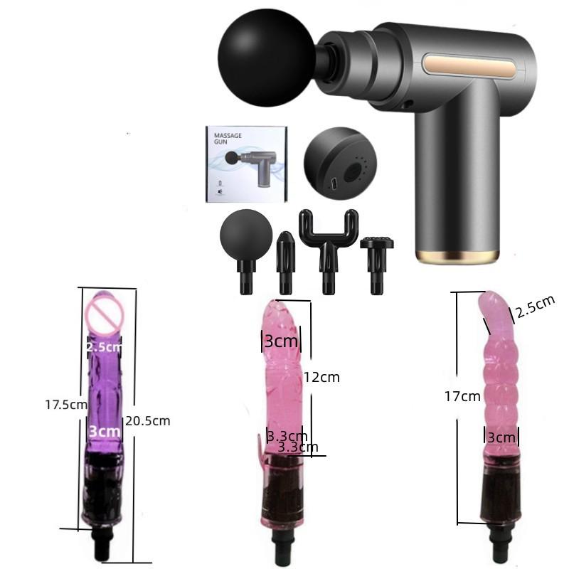 Multi-Function Massage Gun Adapter Kit with Silicone Heads for Adults