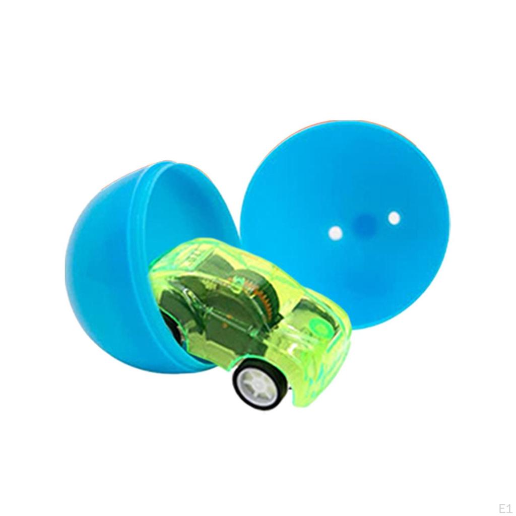 Easter Eggs Filled with Removable Toy Cars, Pre-Filled Eggs, for Theme Party