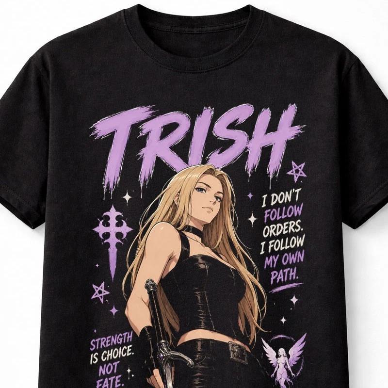 Trish Devil May Cry Anime Gaming Graphic Unisex TShirt S