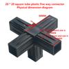 1/5Pcs 20Mm 2/3/4-/5-Way Cross Square Pipe Fittings 20X20Pipe Angle Code Hexagonal Through Plastic Fittings Abs Connector