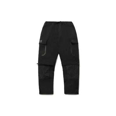 Li Ning Wade Series Declaration Theme Big Pocket Spliced Casual Long Pants Men Bottoms Black AKXR411-1