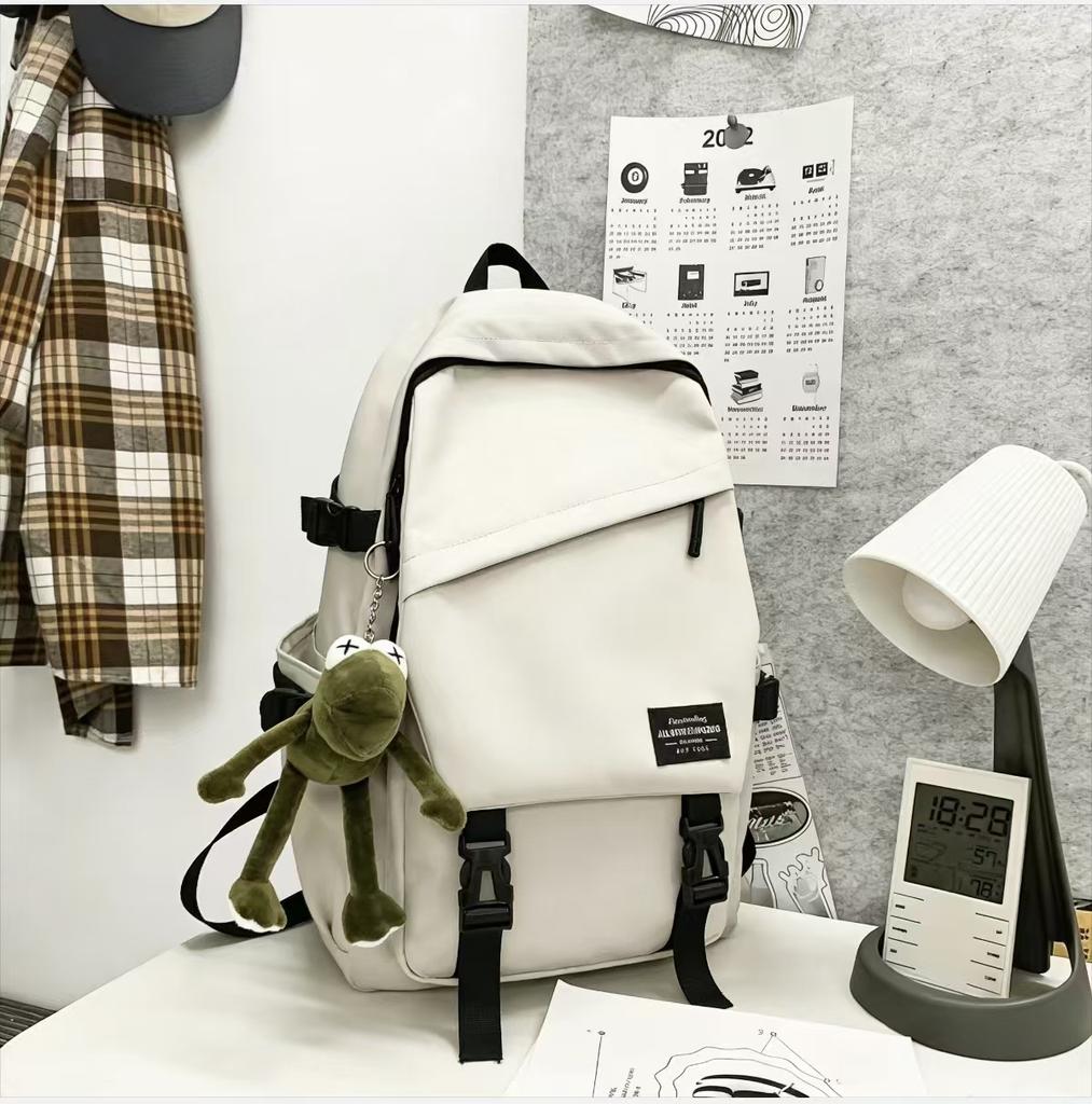 Schoolbag Computer Backpack Men's and Women's Simple Versatile Large Capacity Leisure Travel Backpack Junior High School Student School Bag