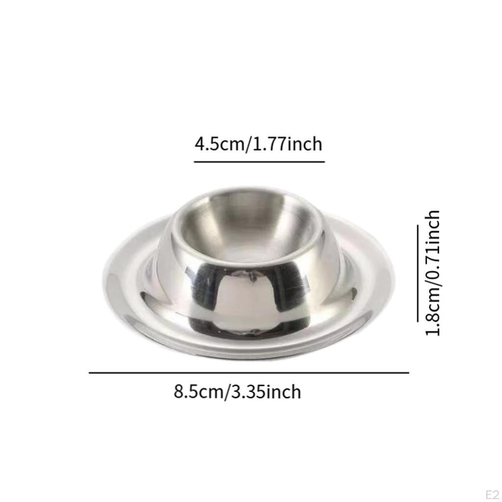 Round Egg Tray Storage Rack Multifunction Home Decoration Sauce Plate Holder Stainless Steel for