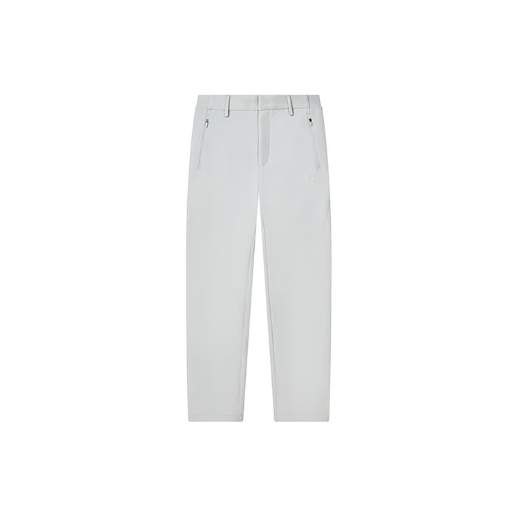 FILA Solid Color Fashion Simple Business Commuter Straight Leg Casual Pants Men bottoms Mountain-Gray F11M247802FGY