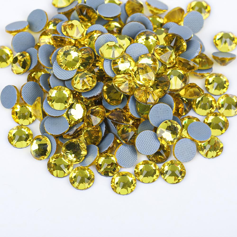 2088 16Cut Austrian Rhinestones Diamond Nail Art 3D DIY Mobile Phone Case ABS Hot-Fix Rubber Bottom Flats Glass Jewelry Shoes