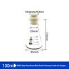 Heat-Resistant Thick Glass Triangular Flask with Silicone Stopper