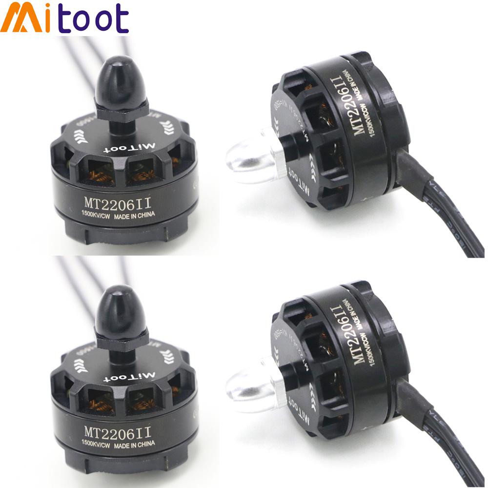 4set/lot Mitoot MT2206 II 1500KV Brushless Motor 2 CW 2 CCW for RC QAV250 F330 Multicopter