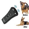 Nový ultrazvukový odpuzovač psů LED Anti Dog Barking Pet Trainer Dvojitá hlava Houkačka Odpuzovač psů Jemné odehnání Venkovní