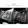 For BMW X5 E70 2008-2013 Real Carbon Fiber Steering Wheel Button Decor Trim