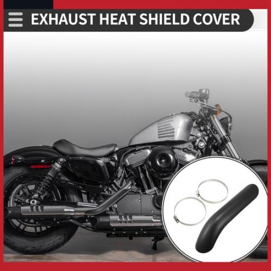 Universal Motorcycle Exhaust Pipe Heat Shield Curved Ulation Cover Pack of 1