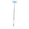 20CM Hard Cleaning Brush Telescopic Handle Steel Wire Scrubbing Broom for Grime Moss Removal Outdoor Floor Deck Garden