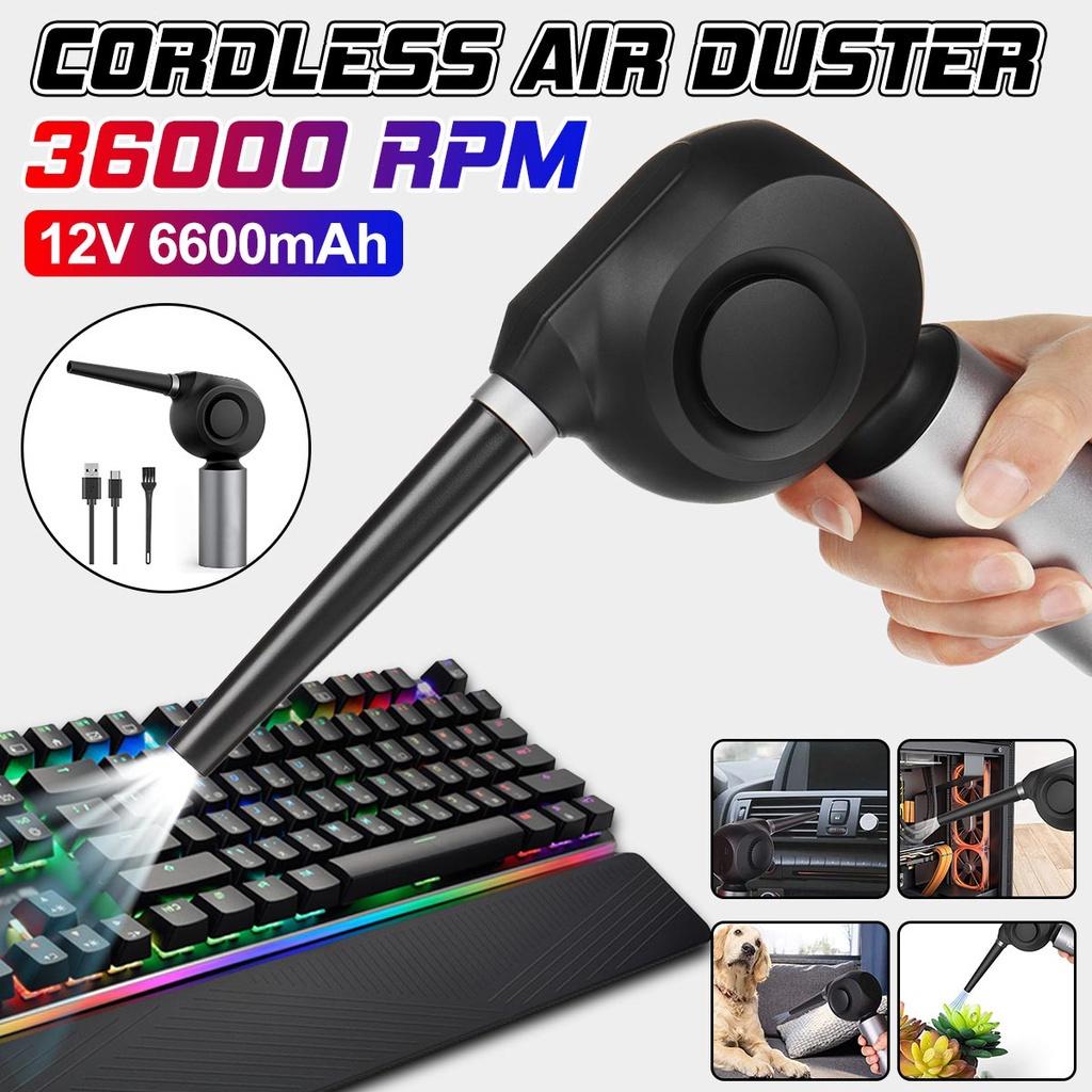 Aspirator Reîncărcabil 50W 6600MAH 36000RPM Suflător de Aer Fără Fir cu Aer Comprimat Pentru Tastatură Computer Electronică Cameră