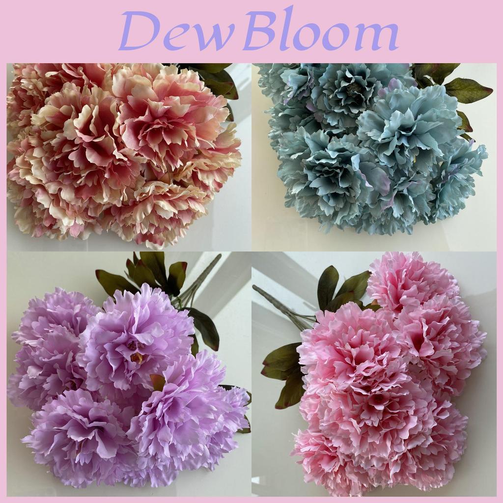 Artificial Peony Flowers For Wedding Decor With Soft Fleece Material For Home And Event Use