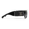 Chanel Logo Arm Acetate Pilot Sunglasses Women Sunglasses Black C622/S4,A71549-X22001-S3005
