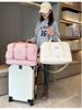 Large Capacity Travel & Fitness Bag: Perfect for Short Trips, Yoga, Swimming, with Wet/Dry Compartments